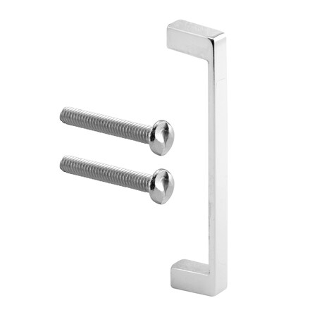Prime-Line Door Pull, 4 in. Hole Centers, Zamak (Cast Construction), Chrome Plated (Single Pack) 656-9870